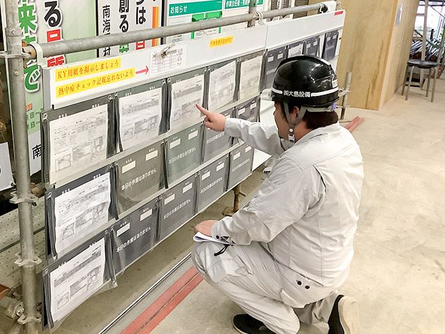 朝礼・現場確認